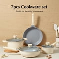 thumbnail image 2 of Ceramic Pots and Pans Set Non Stick, Cookware Set 7 Piece, Healthy Ceramic Pots and Pans Set Non Stick, Non Toxic Pots and Pans Set Non Stick, Pots and Pans Set, 2 of 5