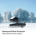 thumbnail image 5 of Boat Cover, All-Weather Mooring and Trailering Boat Cover for V-Hull Runabouts Outboards and I/O Bass Boats, Fits up to 17-19ft long and 96in wide, 5 of 5