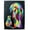 Penguin, variant on Stoneage Arts Rainbow Dot Art Wall Canvas Two Sizes Variety of Animals (Turtle, 8x12 inch)