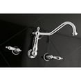thumbnail image 6 of Kingston Brass Heritage Roman Tub Faucets With Brushed Brass Finish KS1027AL, 6 of 7