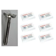 thumbnail image 1 of Double Edge Safety Razor + Merkur Double Edge Safety Razor Blades 10 ct. (Pack of 6), 1 of 1