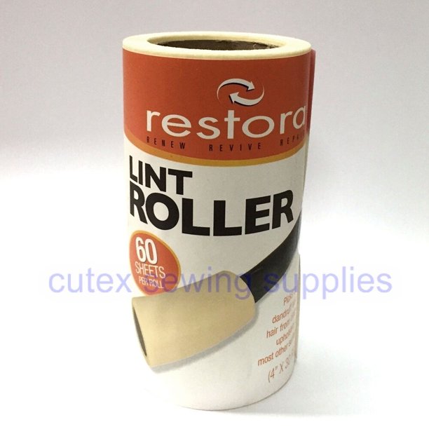Restora Lint Roller Remover 60Sheets Refill 12 Rolls / No Handle