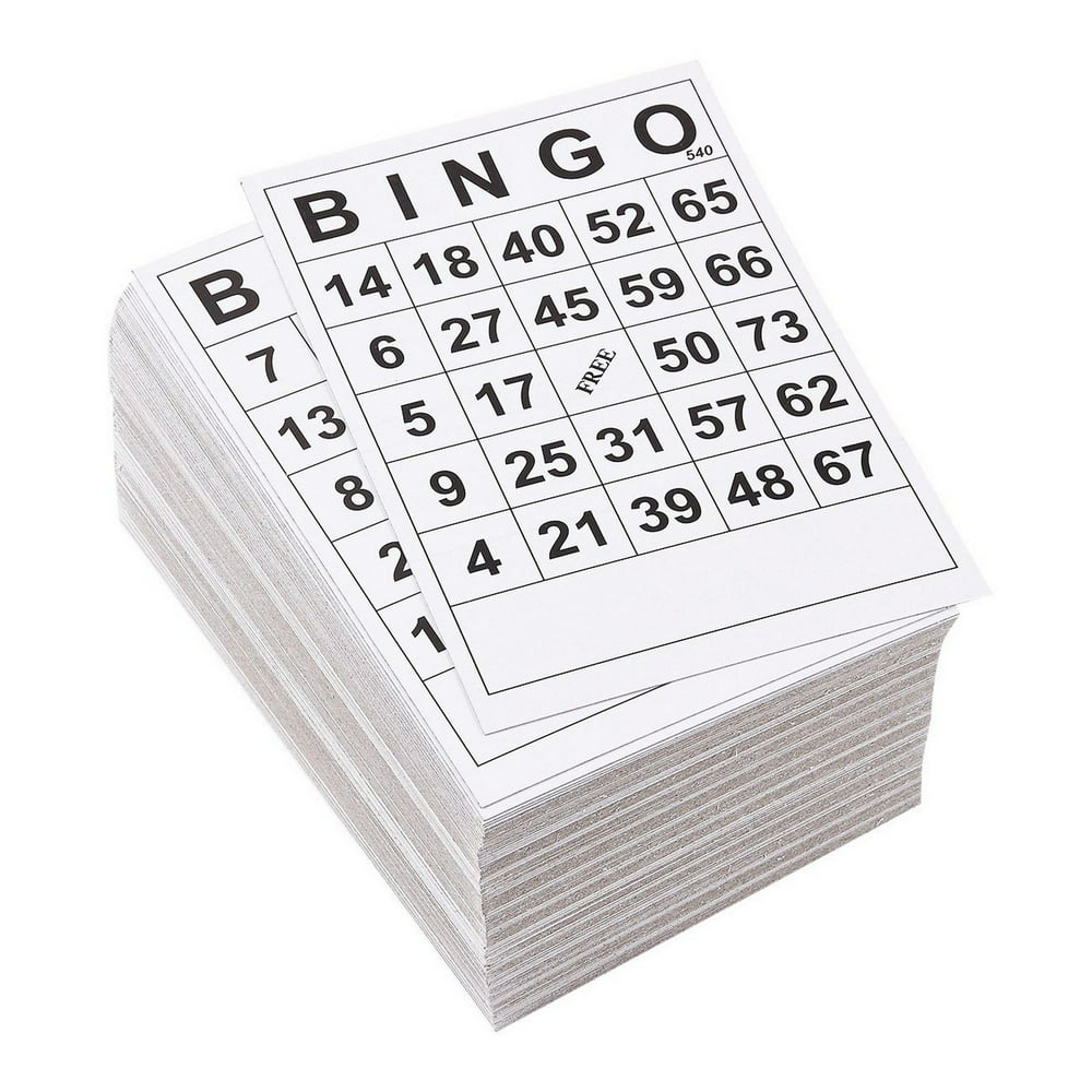 360 Pack Disposable Bingo Game Card Sets (180 Cards Total), 1 Design