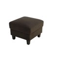 thumbnail image 3 of Lifestyle Solutions Wayne Ottoman w/Wooden Frame, Upholstered Microfiber Fabric, Coffee Color, 3 of 4