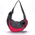 thumbnail image 5 of Bolsa bandolera para mascotas, bolsa pequeña para gatos para viajes, no es necesario guardarla con anticipación, bandolera para el pecho, bolsa de malla transpirable (pequeña, roja) JM, 5 of 5