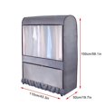 thumbnail image 2 of Clothing Rack Dust Cover Clothing Rack Dust Cover Waterproof  For Closet Storage Sealed Completely Jackets Coats Suits  M, 2 of 7
