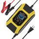 thumbnail image 1 of Cargador de batería inteligente de 7A/12V Cargador rápido portátil para motocicleta con modo de reparación de protección de pantalla LCD para automóvil motocicleta auto amarillo, 1 of 5