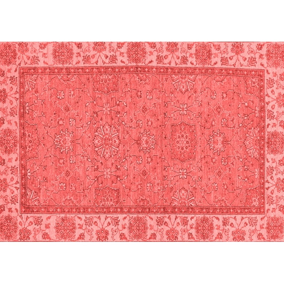 Ahgly Company Indoor Rectangle Oriental Red Traditional Area Rugs, 7' x 10'