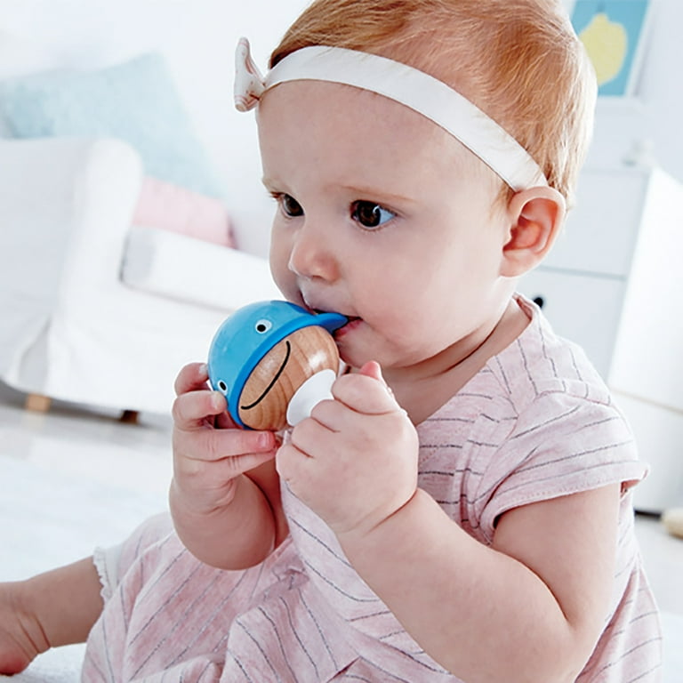 Hape: Stay-Put Sea Animal Suction Cup Rattle Set for Infant