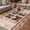 Brown Beige, variant on Farmhouse Outdoor Rug for Patio/Deck/Porch, Non-Slip Large Area Rug 3 x 5 Ft, Vintage Country Texas Star Plaid Wooden Grain Indoor Outdoor Rugs Washable Area Rugs, Camping Rug Carpet Runner