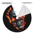 thumbnail image 2 of Picia Flame Metal Skull Print Christmas Tree Skirt , Christmas Tree Skirt Ornaments for Merry Christmas Holiday Party Decorations Indoor Outdoor-48", 2 of 7