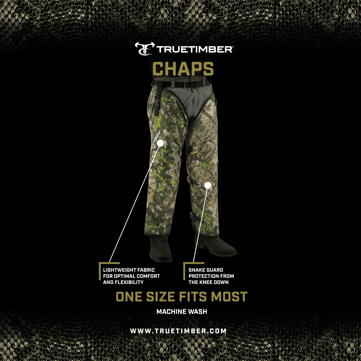 TrueTimber Unisex Snake Guard Hunting Chaps
