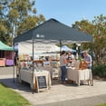 thumbnail image 4 of CROWN SHADES 10x10 Pop Up Canopy Patented Center Lock One Push Instant Outdoor Canopy Tent Grey, 4 of 10