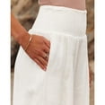 thumbnail image 4 of SMZ Women's Casual Loose Wide Leg Pants Cozy Comfy High Waisted Pants Athletic Yoga Lounge Elastic Waist Pants with Pockets, 4 of 5
