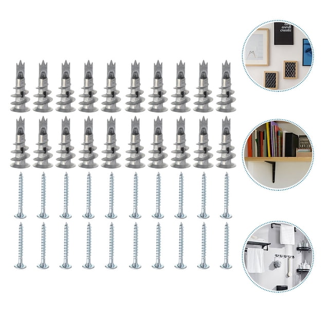 OUNONA 50Jgo Tornillos Creativos Y Delicados Para Uso En Bricolaje Con Soporte Estable Y Duradero Plata