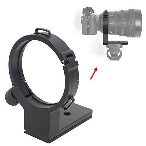 Camera Lens Collar 74.5mm Tripod Mount Ring for Sony FE PZ 28-135mm f/4 G OSS Lens, Built-in Arca Swiss Type Quick Release Plate for Tripod Ball Head of ARCA-Swiss PMG BENRO Fit