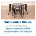 thumbnail image 6 of ECR4Kids Bentwood Table and Curved Back Chair Set, Kids Furniture, Grey Wash, 5-Piece, 6 of 9