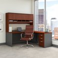 thumbnail image 2 of Bush Business Furniture SRC141HCSU Series C L-Shaped Desk with Hutch, Mobile File Cabinet & High Back Office Chair - Hansen Cherry, 2 of 7