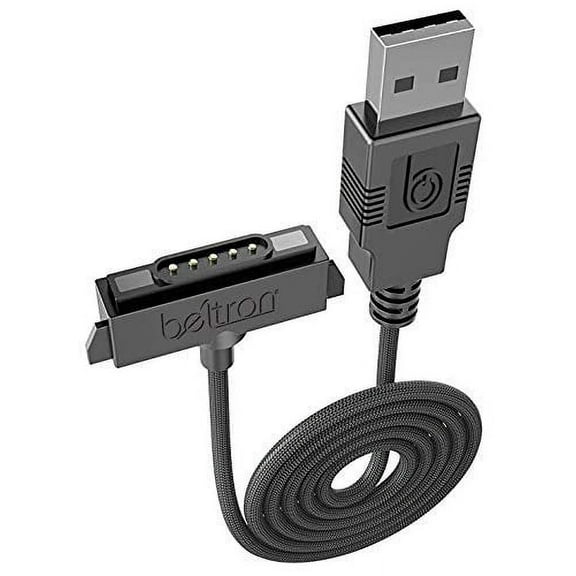 Sonim XP5/XP6/XP7 Charger, Heavy Duty Braided USB Charge/Sync Cable with Magnetic Contacts AT&T Sprint Verizon XP5700/XP6700/XP7700 Sonim Replacement Cable