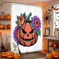 thumbnail image 4 of Shower Curtains for Bathroom-36"x72",Halloween Funny Pumpkin Ghost Waterproof Bath Curtain Grommet Shower Curtain Set with Hooks, 4 of 9