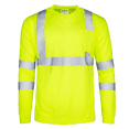thumbnail image 3 of JORESTECH 5-Pack Hi-Vis Long Sleeve Safety Shirt, ANSI Class 3 (Yellow, L), 3 of 9