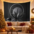 thumbnail image 3 of Monochromatic Botanical with Arrangement Main Pointed, Nostalgic Vintage for Botanical Art Lovers, Wall Decor, Mother'S Day Gift, Tapestry Wall Hanging for Dorm and Living Room, 3 of 7