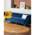 thumbnail image 4 of Rugs.com Aurelia Collection Rug – 5' x 8' Oval Orange Medium-Pile Rug Perfect For Living Rooms, Large Dining Rooms, Open Floorplans, 4 of 4
