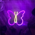 thumbnail image 4 of Billuyoard Lámpara de modelado LED con luz de neón de mariposa, lámpara decorativa alimentada por o alimentada por USB para el hogar, la sala de Iluminación navideña Billuyoard HA021604-00, 4 of 6