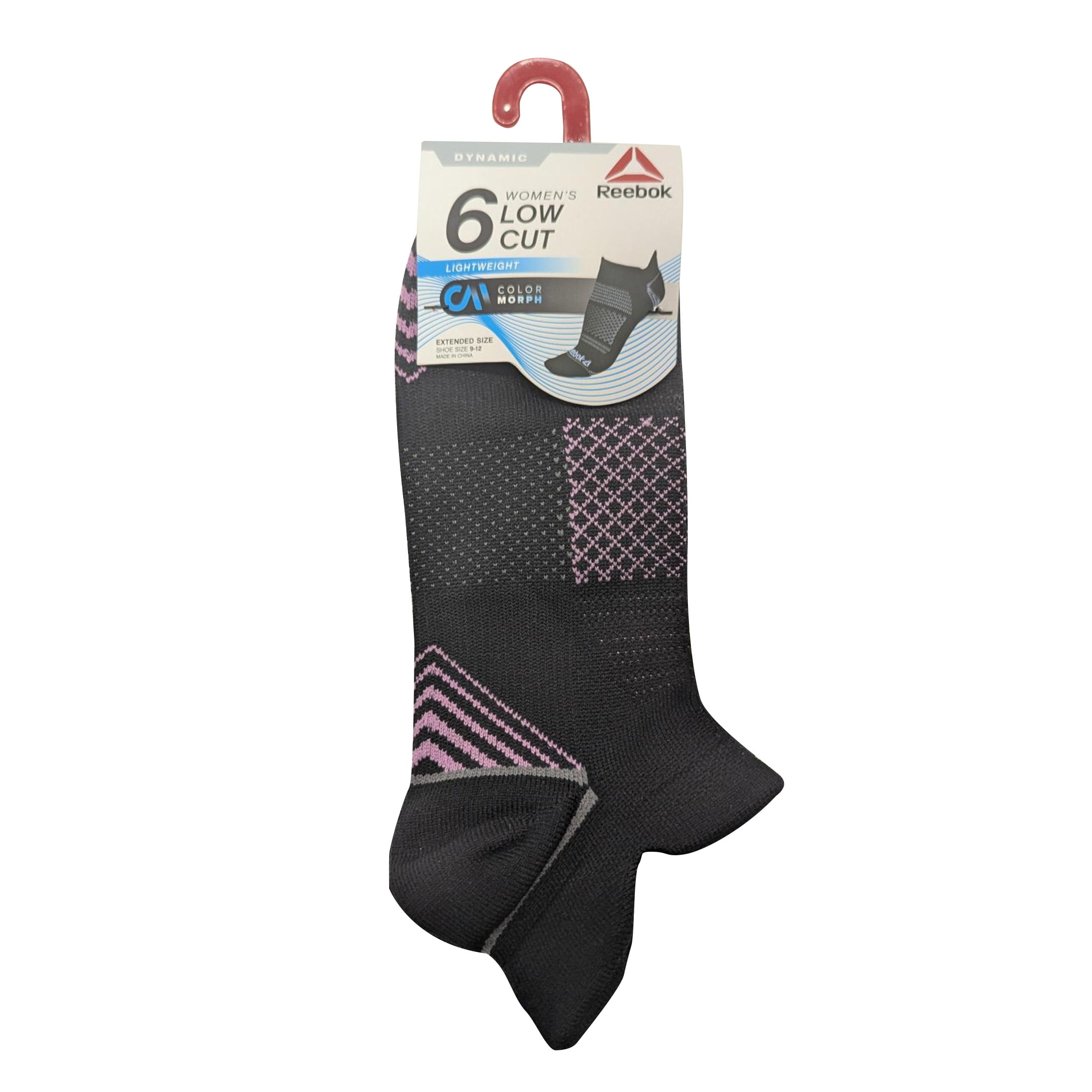 Reebok Women's Dynamic Lightweight Low Cut Socks, 6-Pack