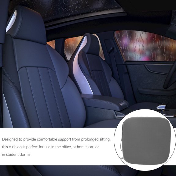 ETEREAUTY Grey Memory Foam Cooling Chair Cushion for Outdoor, Car, Office, and Home