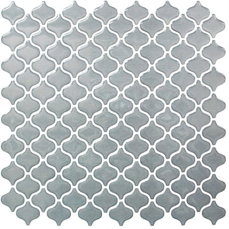 BeausTile Decorative Adhesive Faux Tile Sheets, 12.2