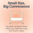 thumbnail image 2 of Foundations Serenity Compact 4-Panel Clearview Crib with 3" Foam Mattress, Locking Casters, Natural Wood, 2 of 8