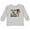 AC-Heather Grey, variant on Inktastic Yes, This is My First Rodeo Cowgirl in Hat and Boots Girls Long Sleeve Toddler T-Shirt