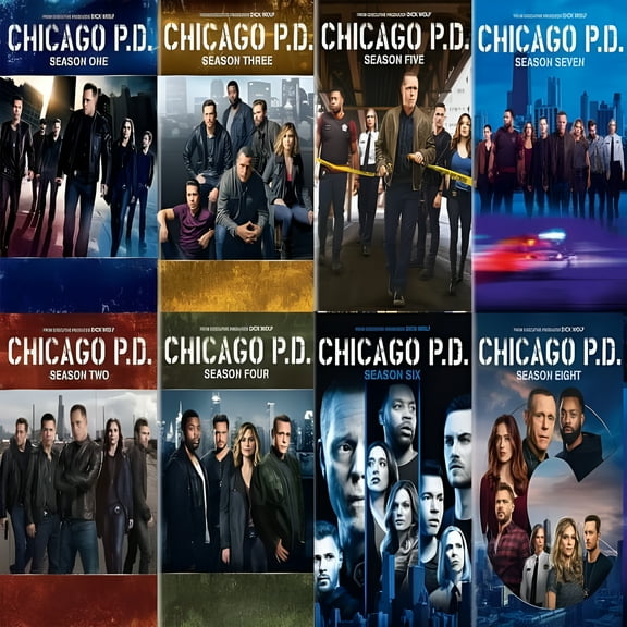 CHICAGO PD DVD SEASONS 1-8 Complete Series DVD