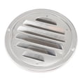 thumbnail image 4 of Bewildely Rejilla de ventilación de acero inoxidable de 80/100 mm Rejilla de escape redonda con brida Conjuntos de muebles de dormitorio plata 100 mm Bewildely HA024590-02, 4 of 6