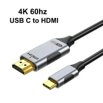 USB C to HDMI Cable 6Ft [4K@60Hz] High-Speed USB Type C to HDMI 2.0 Cord (Thunderbolt 3/4 Compatible) for iPhone 15 Series, MacBook Pro/Air, iPad Pro, Galaxy S8 to S23