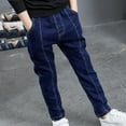 thumbnail image 6 of AherBiu Toddler Boys Clothes Denim Pants for Kids Teens Tapered Leg Jeans Trousers with Pockets, 6 of 6