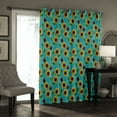 Cartoon Floral Sunflower Room Curtains Large Window Curtain Rod Living