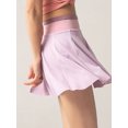 thumbnail image 4 of TFixol Falda deportiva 2 en 1 para mujer, pantalones cortos con forro Pocekt, secado rápido, transpirable, para correr, 4 of 8