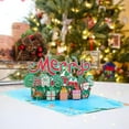 thumbnail image 4 of Tarjeta De Felicitación Con Mini Tarjeta De Escritura Carta De Feliz Navidad 3d Tarjetas De Bendición Postales De Navidad Plegables Tarjeta De Invitación De Fiesta Decoración Regalos Jikai, 4 of 5