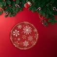 thumbnail image 4 of CUITING Décorations de Noël en Solde! 20 Pcs Flocons de Neige Rouges Thème de Noël Nouvel An Ensemble de Vaisselle Jetable Ensemble de Vaisselle Décorative Ornement de Noël, 4 of 5