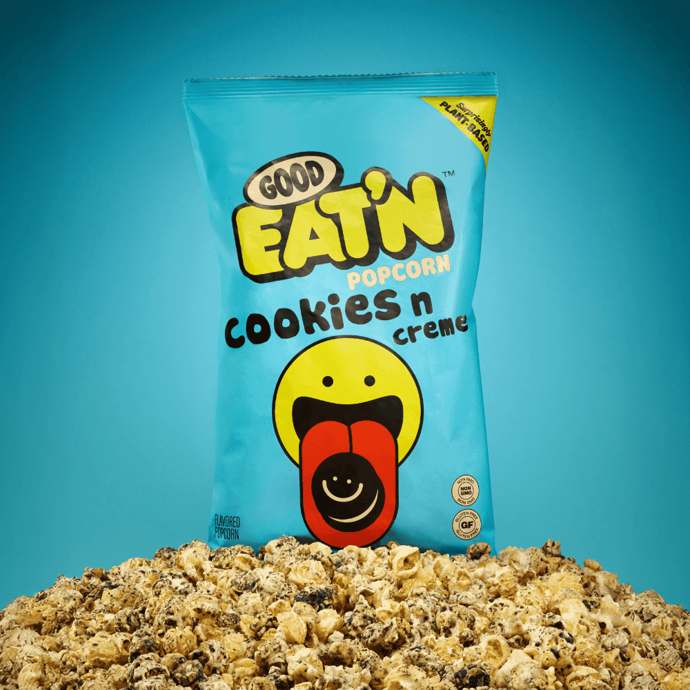 Good Eat'n Cookies N Creme Drizzled Popcorn 5oz - 9 Bags