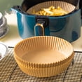 thumbnail image 3 of CSChome Doublure de Friteuse Jetable Résistante aux Hautes Températures : Papiers Parchemin Ronds pour Friture, Cuisson, Micro-Ondes, 3 of 6