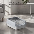 thumbnail image 4 of Yeshouse Stainless Steel Litter Box with Lid, Large Litter Box with Sifter Scoop and Double Layer Litter Mat, 8'' Deep Metal Cat Litter Box Non-Sticky and Easy to Clean, 4 of 8