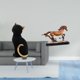 thumbnail image 2 of Estatua de gato y caballo de resina, figura decorativa, adorno coleccionable, escultura, obra de arte para entrada, estantería, sala de estar, dormito, 2 of 8