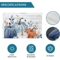 thumbnail image 6 of Fall Placemats Blue Pumpkin Place Mats for Dining Room Dinner Table Leaves Floral Wood Grain Washable Table Mats Thanksgiving Kitchen Decorations Set of 6, 6 of 6