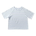thumbnail image 6 of yillto Kid's Striped Short Sleeve Tshirt Cotton Crew Neck Loose Summer Casual Fashion Shirts for Boys Girls, 6 of 6