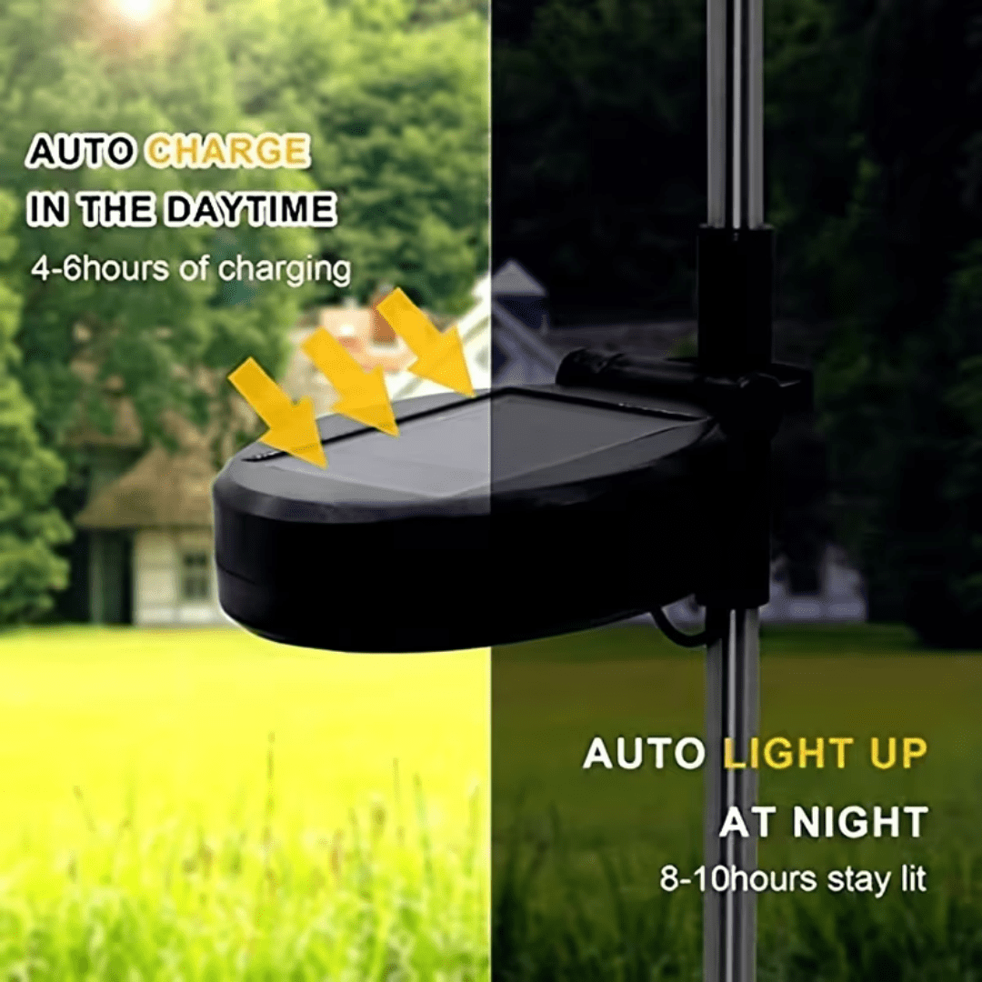 6 Pack 120 Led 8-Mode Solar Powered Fireworks Light With String Lights, Outdoor Garden Waterproof Fireworks Light, Used For Pedestrian Walkways, Backyard Lawn Landscapes, Multicolor