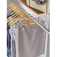 thumbnail image 2 of Juego de 4 perchas para trajes Whitmor, madera maciza de grado A, 44,5 cm, 2 of 4