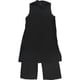 thumbnail image 2 of bar III Blusa tipo túnica bordada alta-baja para mujer, negro, XX-Small, 2 of 2